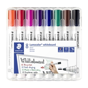 Staedtler Marker WB Lumocolor rotund 2mm set (8)